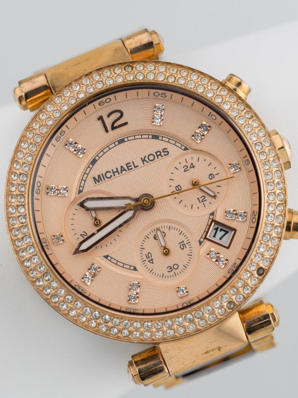 Michael Kors MK5538 Parker Rose Gold Quartz Analog Women's Watch New Battery - Picture 1 of 9